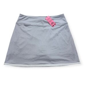NEW Golftini Skort Women's Medium Gray Silver Athletic Tennis Golf Skirt